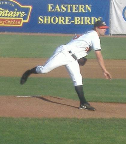 Josh Tamba follows through with a pitch in a May 24 game. Tamba started and lost this one to Lake County.